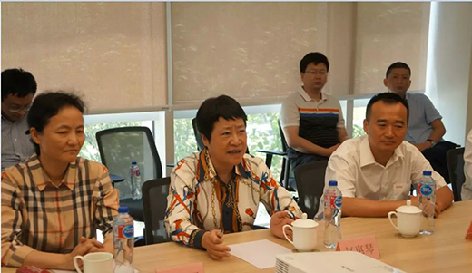 上海市青浦区区委书记赵惠琴带队莅临币游·国际(中国区)官方网站调研